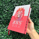 Bíblia Sagrada Feminina Rei dos Reis Salmão LETRA HIPER GIGANTE Evangélica Com Harpa Índice ARC