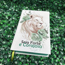 Bíblia Sagrada Forte e Corajosa Verde Evangélica Leão Com Harpa e Índice LETRA MÉDIA Jovem Fé ARC