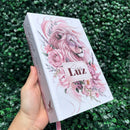 Bíblia Sagrada Evangélica Leão Seja Luz Rosa Com Harpa e Índice LETRA MÉDIA Jovem Fé Versão ARC