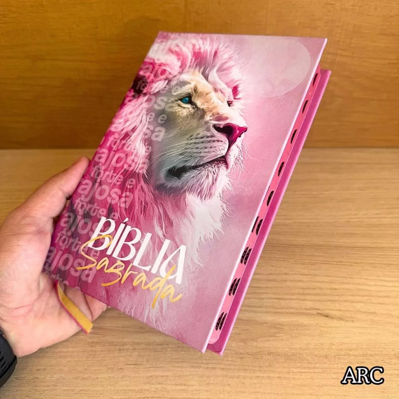Bíblia Sagrada ARC Capa Dura Letras Médias Com Índice na Lateral Evangélica Antigo e Novo Testamento